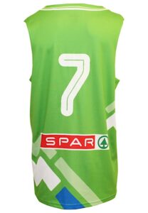 2014 Luka Doncic Slovenia Junior National Team Game-Used Jersey 