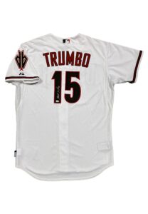 2014 Mark Trumbo Arizona Diamondbacks Game-Used & Signed Home Jersey