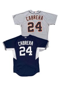 2014 Miguel Cabrera Detroit Tigers Game-Issued Jersey & BP Jersey