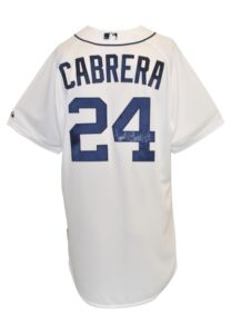 2014 Miguel Cabrera Detroit Tigers Game-Used & Autographed Home Jersey