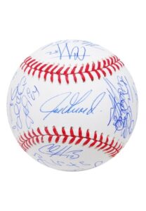 2014 New York Yankees Team Signed Baseball