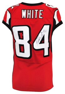 2014 Roddy White Atlanta Falcons Game-Used & Autographed Home Jersey