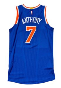 2015-16 Carmelo Anthony NY Knicks Game-Used Jersey