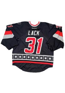 2015-16 Eddie Lack Carolina Hurricanes Game-Used & Autographed Jersey