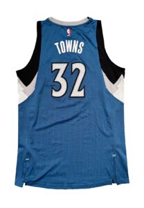 2015-16 Karl-Anthony Towns Minnesota Timberwolves Rookie Game-Used Jersey