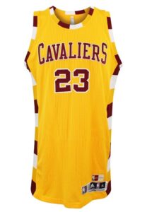 2015-16 LeBron James Cleveland Cavaliers Game-Used Hardwood Classics TBTC Home Jersey