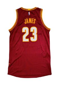 2015-16 LeBron James Cleveland Cavaliers Game-Used Jersey