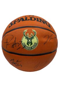 2015-16 Milwaukee Bucks Multi-Signed Basketball