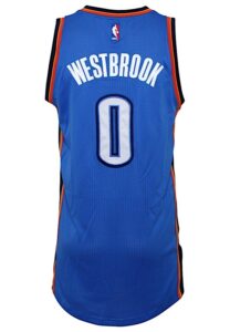 2015-16 Russell Westbrook Oklahoma City Thunder Game-Used Road Jersey