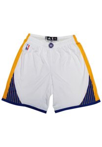 2015-16 Stephen Curry Golden State Warriors Game-Used Home Shorts