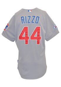 2015 Anthony Rizzo Chicago Cubs Game-Used Road Jersey