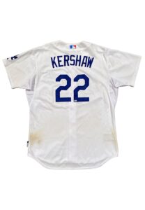 2015 Clayton Kershaw LA Dodgers Game-Used Home Jersey