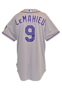 2015 DJ LeMahieu Colorado Rockies Game-Used Road Jersey