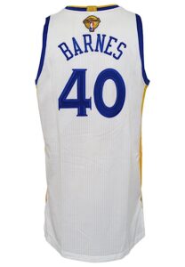 2015 Harrison Barnes Golden State Warriors NBA Finals Game-Used Home Jersey