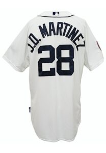 2015 J.D. Martinez Detroit Tigers Team-Issued Spring Training Home Jersey