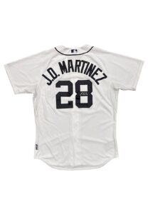 2015 JD Martinez Detroit Tigers Game-Used & Signed Home Jersey