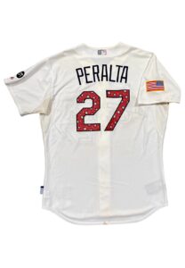 2015 Jhonny Peralta St. Louis Cardinals “4th Of July” Game-Used Jersey