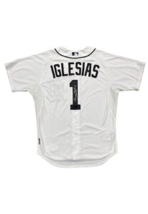 2015 Jose Iglesias Detroit Tigers Mother’s Day Game-Used & Signed Home Jersey