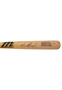 2015 Nelson Cruz Seattle Mariners Game-Used & Autographed Bat