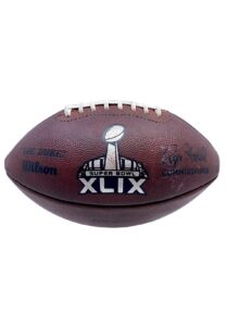 2015 New England Patriots vs. Seattle Seahawks Super Bowl XLIX Game-Used Football