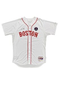 2015 Rick Porcello Boston Red Sox Game-Used & Signed Home Jersey