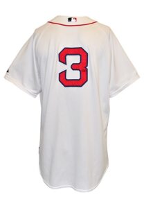 2015 Sandy Leon Boston Red Sox Game-Used Home Jersey