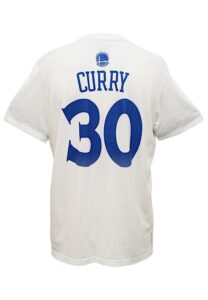 2015 Stephen Curry Golden State Warriors Player-Worn NBA Finals Shooting Shirt