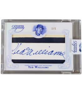 2015 Ted Williams Autographed Topps “Dynasty” LE Baseball Card