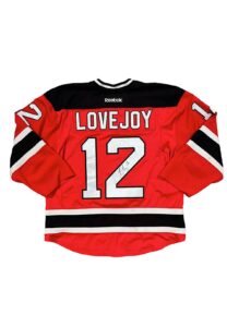 2016-17 Ben Lovejoy NJ Devils Game-Used & Autographed Jersey