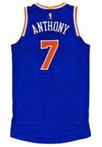 2016-17 Carmelo Anthony NY Knicks Game-Issued Latin Nights Jersey