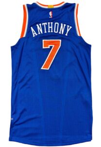 2016-17 Carmelo Anthony NY Knicks Game-Used Jersey