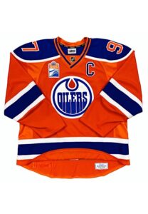 2016-17 Connor McDavid Edmonton Oilers Game-Used & Autographed Alternate Jersey