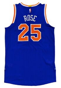 2016-17 Derrick Rose NY Knicks Game-Used Jersey