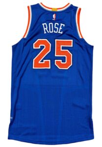 2016-17 Derrick Rose NY Knicks Game-used Jersey