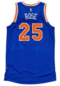 2016-17 Derrick Rose NY Knicks Game-Used Jersey