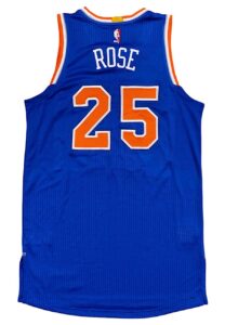 2016-17 Derrick Rose NY Knicks Game-Used Road Jersey