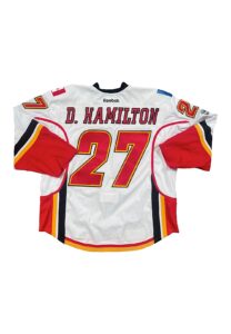 2016-17 Dougie Hamilton Calgary Flames NHL Playoffs Game-Used Jersey