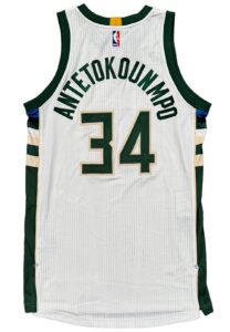 2016-17 Giannis Antetokounmpo Milwaukee Bucks Game-Used Jersey