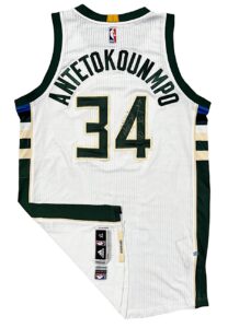 2016-17 Giannis Antetokounmpo Milwaukee Bucks Game-Used & Signed Jersey