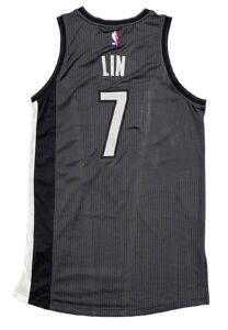 2016-17 Jeremy Lin BK Nets Game-Used Jersey