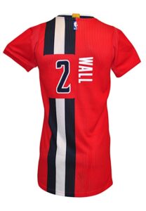 2016-17 John Wall Washington Wizards  Game-Used “Baltimore Pride” Alternate Home Jersey