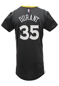 2016-17 Kevin Durant Golden State Warriors Game-Issued Alternate Jersey