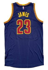 2016-17 LeBron James Cleveland Cavaliers Game-Used Jersey