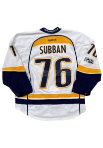 2016-17 P.K. Subban Nashville Predators Stanley Cup Playoffs Game-Used Jersey