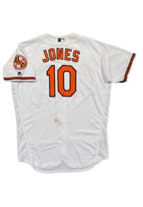 2016 Adam Jones Baltimore Orioles Opening Day Game-Used Home Jersey