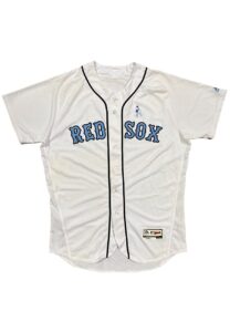 2016 David Price Boston Red Sox Game-Used Father’s Day Home Jersey