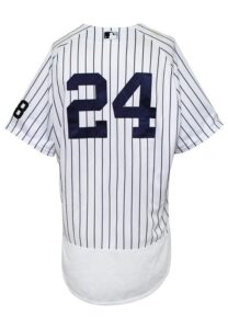 2016 Gary Sanchez New York Yankees Game-Used Home Jersey