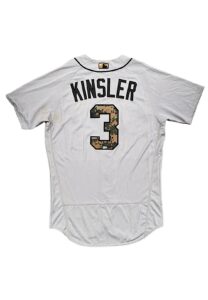 2016 Ian Kinsler Detroit Tigers Game-Used Memorial Day Road Jersey