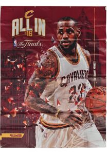 2016 LeBron James Cleveland Cavaliers 94″ x 70″ NBA Finals Banner