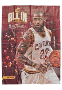 2016 LeBron James Cleveland Cavaliers 94″ x 70″ NBA Finals Banner